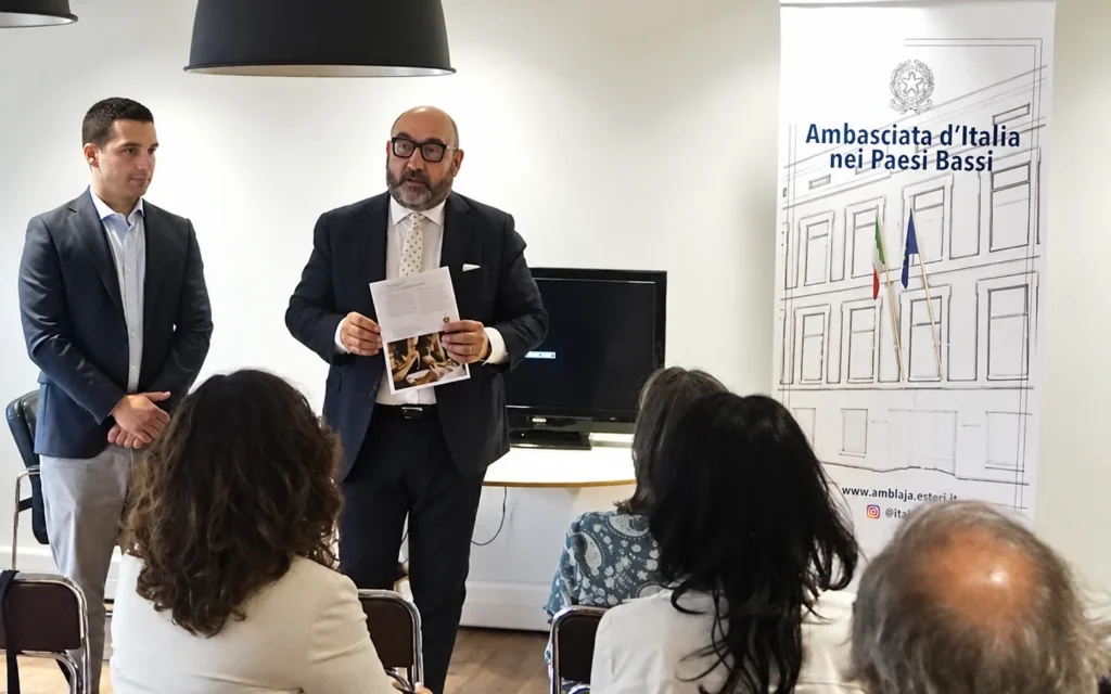 Presentazione del progetto Connessioni 02 nella sede dell Ambasciata d Italia nei Paesi Bassi, L Aja, 2023